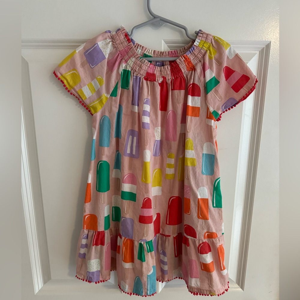 Mini Boden Ice Cream Popsicle Dress Tunic Size 4-5Y Cotton Girls